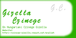 gizella czinege business card